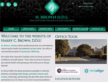 Tablet Screenshot of harrybrowndds.com